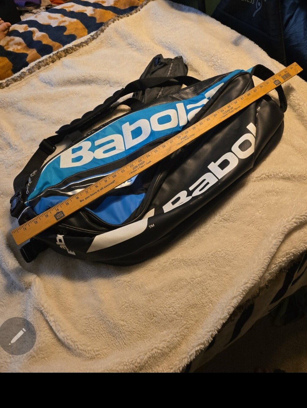 080326 Babolat Pure Drive Pack Tennis Racquet Backpack Racket Bag Black White Bl - Picture 2 of 7
